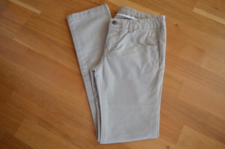 Pantalon fille slim beige - 10 ans